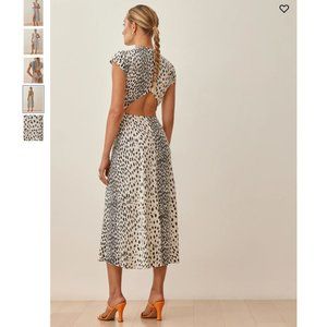 Reformation Gavin Midi Dress - Cheetah